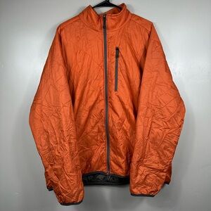 Simms Men’s Puffer Jacket in Orange Size XL